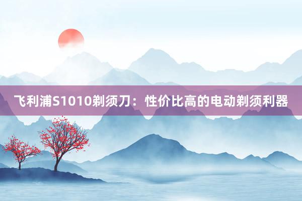 飞利浦S1010剃须刀：性价比高的电动剃须利器